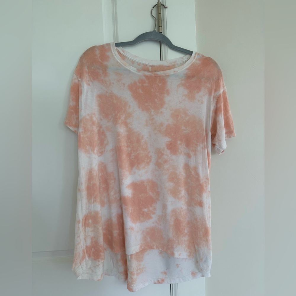 american eagle peach tie dye t-shirt